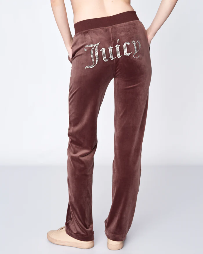 Juicy Couture, Tina Track Pants, JCAPW045, Bitter Chocolate